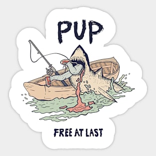 Free At Last Pup Sticker